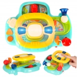 Interaktivni dječji volan s glazbom i zvukovima, plavi