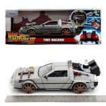 delorean povratak u budućnost iii 1:24 metalni model s otvarajućim vratima jada toys