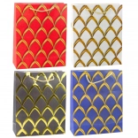 Poklon-vrećica sa zlatnim ukrasnim motivima 32 × 26 × 12 cm