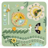 Drveni edukativni kalendar na engleskom jeziku