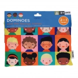 Petit Collage domino 2 u 1 osjećaji i brojevi