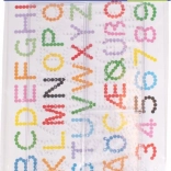 Podlošci za glačanje perlica PLAYBOX - slova i brojevi