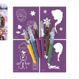 Puhački flomasteri s predlošcima Smrznuto Kraljevstvo