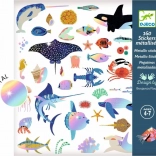 Djeco metalik naljepnice – ocean, 160 kom