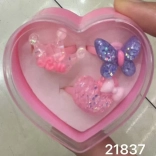 Set prstenova s glitterom 3 kom