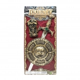 Mač i štit brončani set 47 cm