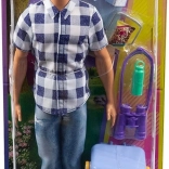 Barbie Ken kampiranje – lutka s dodacima