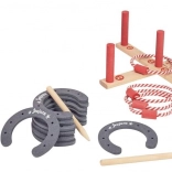 Jeujura drvena igra bacanje potkove i obruča