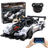 Konstruktorski set CaDA RC trkaći auto Z-Wind, bijeli, 457 dijelova, Dual Mode