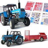 Papirnati model traktora ZETOR Crystal 8011 s rasipačem RU-5 1:32