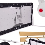 otvoriva sigurnosna ograda za krevet 200 cm – crna