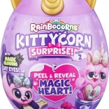 Rainbocorns mačkica u jajetu – ljubičasto‑zlatna, serija 2